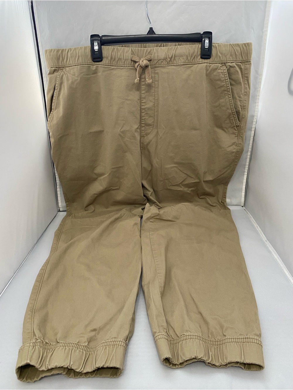 Sonoma Tan Elastic Waist Pull-On Jogger Pants